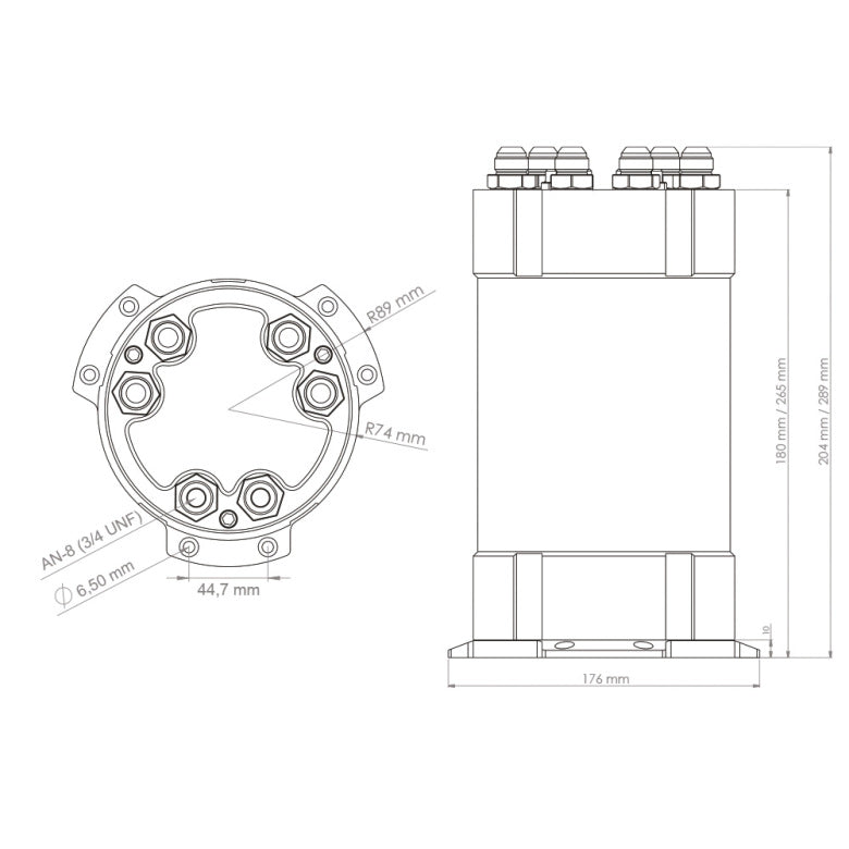 Nuke Performance Surge Tank Unit For External Pumps - 3L