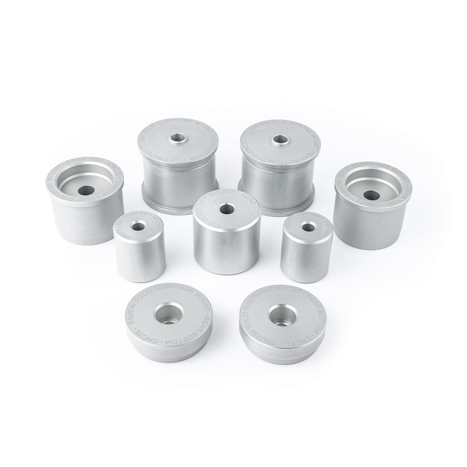 CNC71 BMW E8X / E9X Solid Aluminum Rear Bushing Kit - CDMSPORT