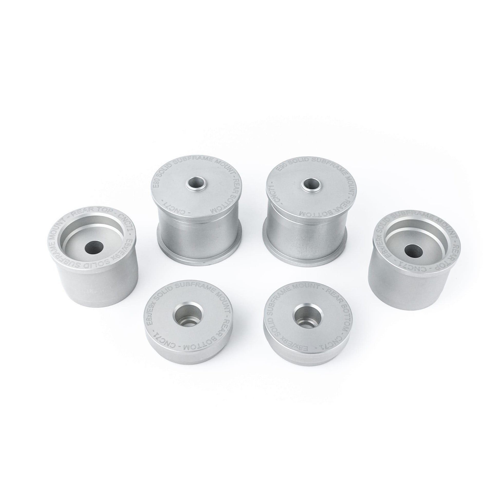 CNC71 BMW E8X / E9X Solid Aluminum Rear Subframe Bushing Kit - CDMSPORT