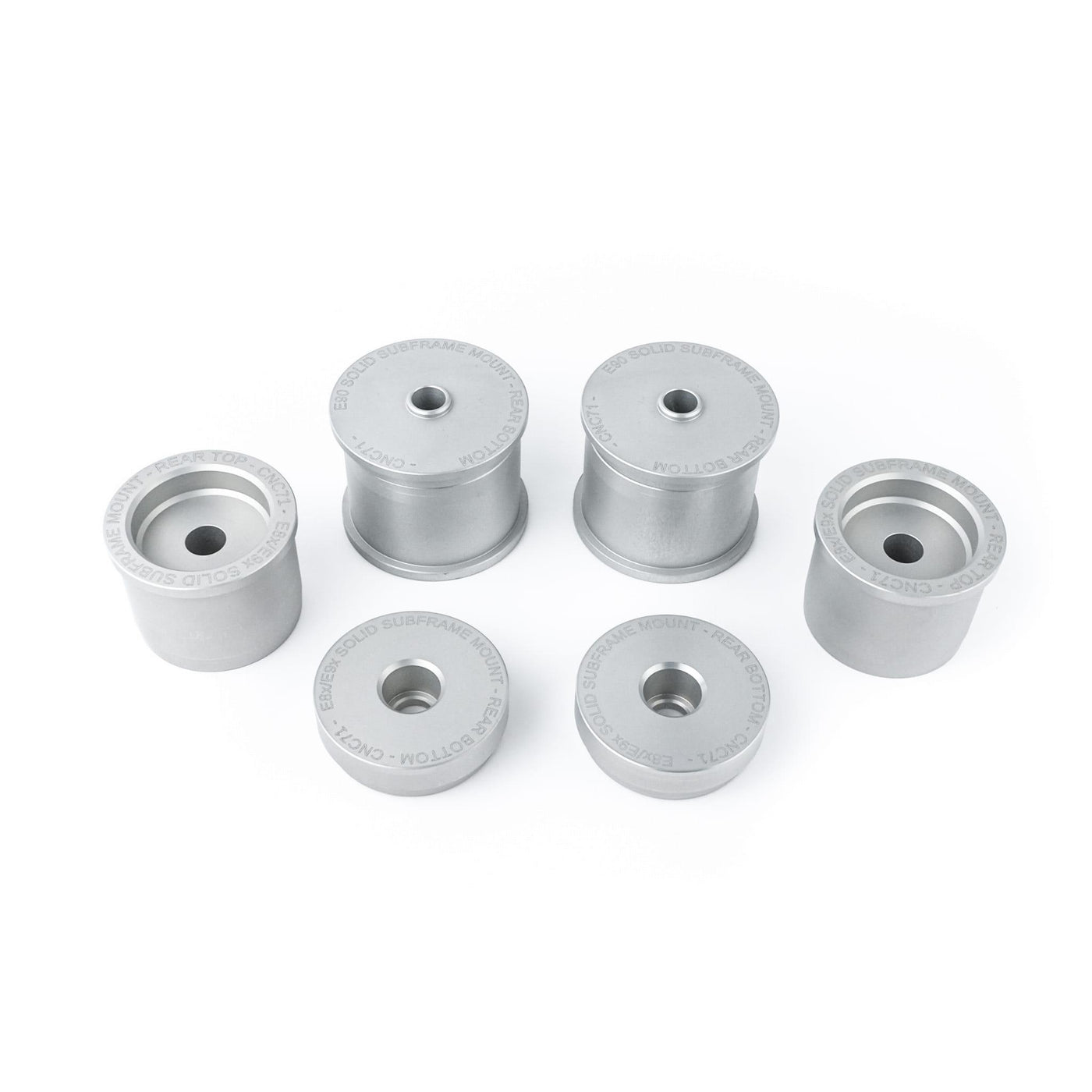 CNC71 BMW E8X / E9X Solid Aluminum Rear Subframe Bushing Kit - CDMSPORT