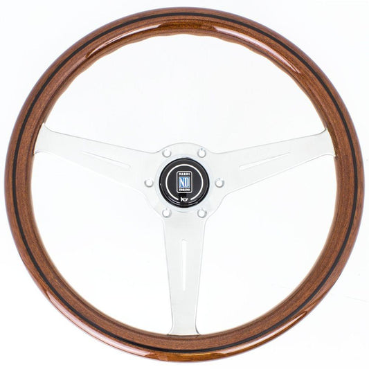 Nardi Classic Wood Steering Wheel Satin Spokes 360mm - CDMSPORT