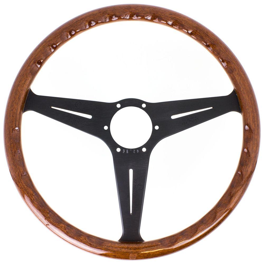 Nardi Classic Wood Steering Wheel Black Spokes 390mm - CDMSPORT