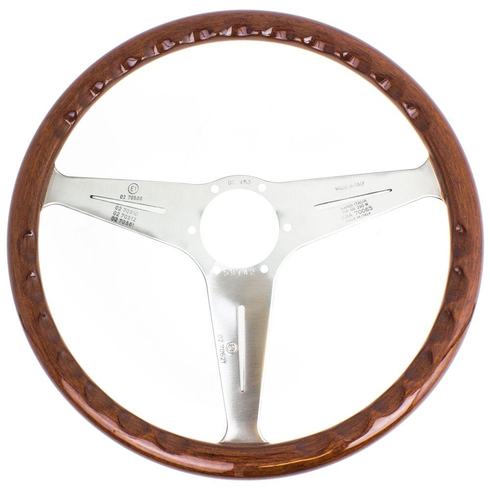 Nardi Classic Wood Steering Wheel Satin Spokes 390mm - CDMSPORT