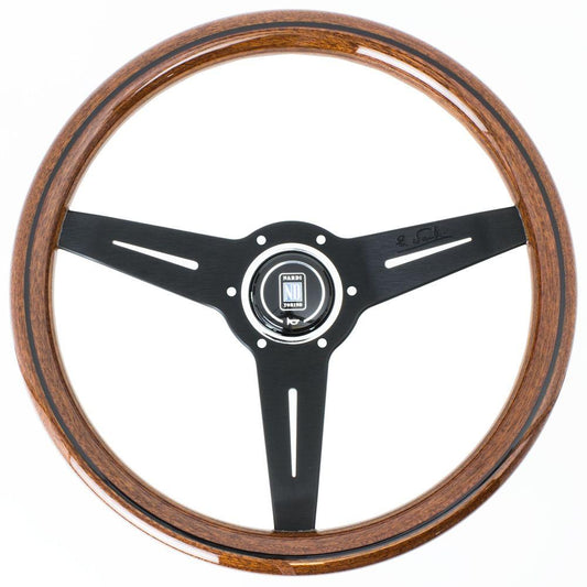 Nardi Classic Wood Steering Wheel Black Spokes 340mm - CDMSPORT