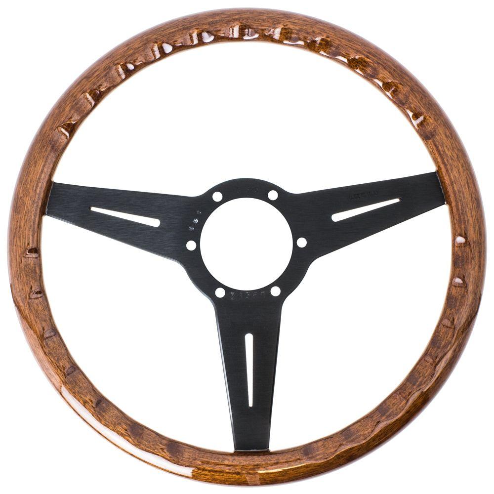 Nardi Classic Wood Steering Wheel Black Spokes 340mm - CDMSPORT