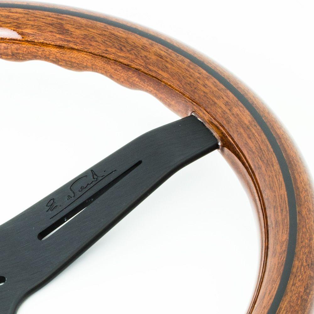 Nardi Classic Wood Steering Wheel Black Spokes 340mm - CDMSPORT