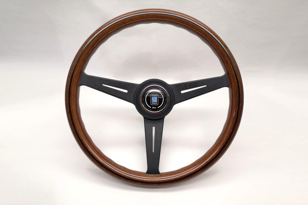 Nardi Classic Wood Steering Wheel Black Spokes 360mm - CDMSPORT