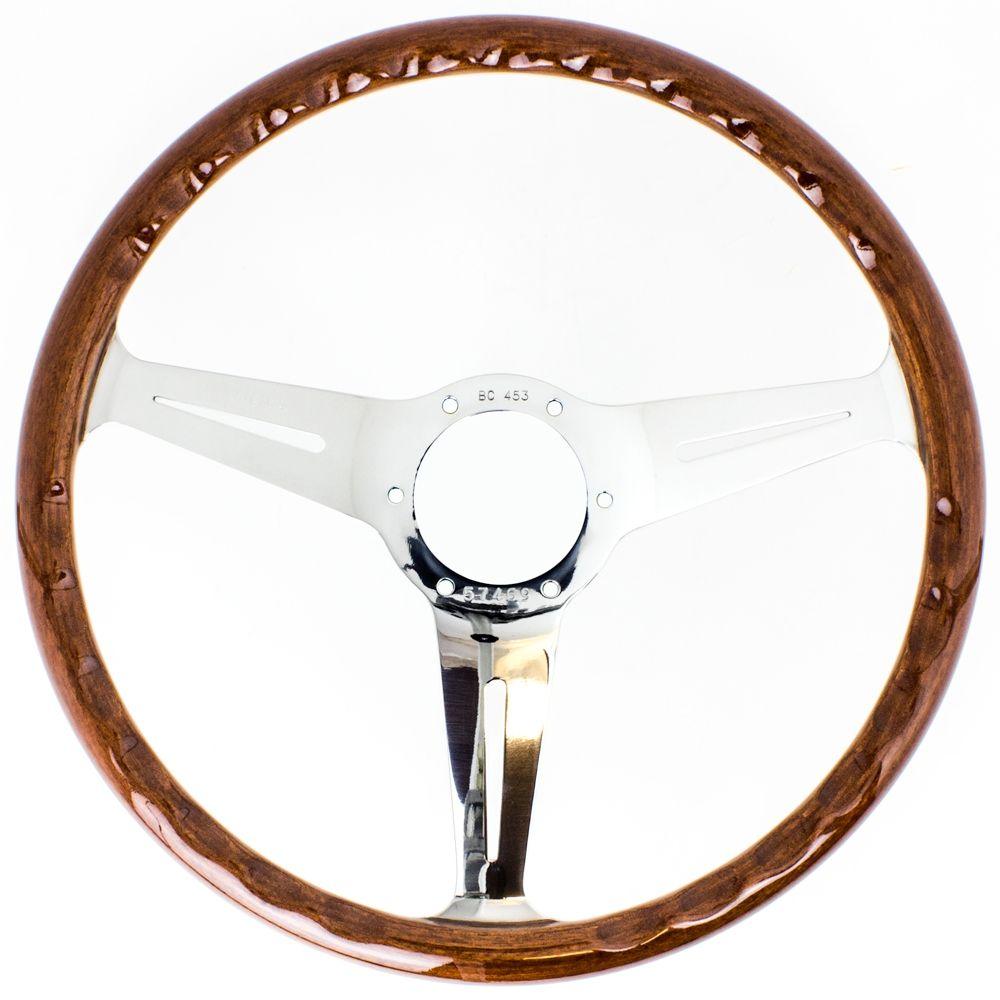 Nardi Classic Wood Steering Wheel Polished Spokes 360mm - CDMSPORT