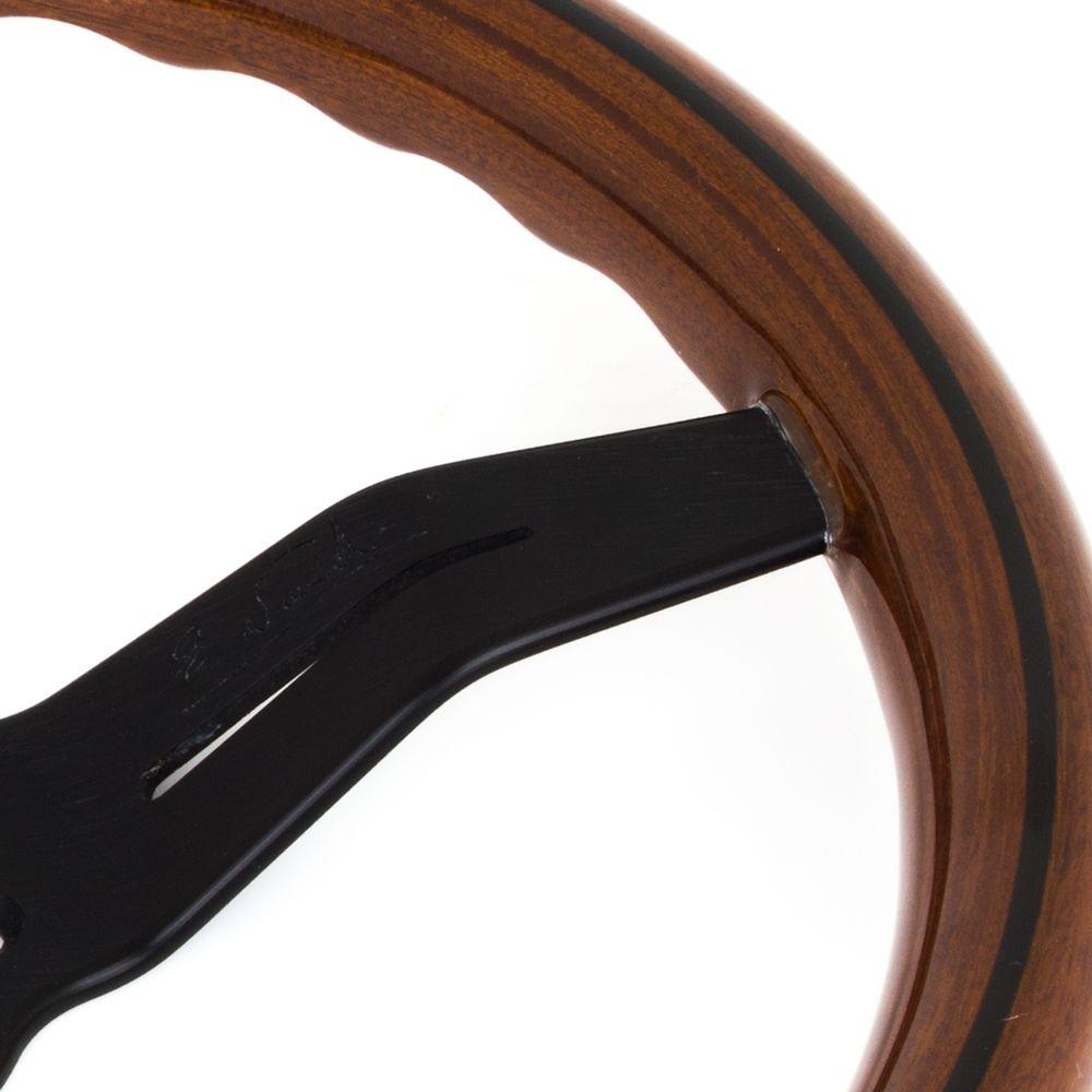 Nardi Deep Corn Wood Steering Wheel Black Spokes 330mm - CDMSPORT