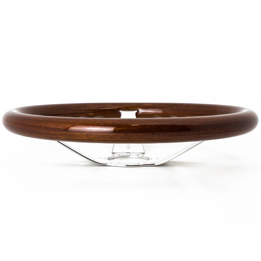 Nardi Deep Corn Wood Steering Wheel Polished Spokes 350mm - CDMSPORT