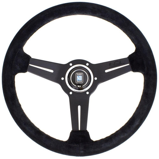 Nardi Classic Suede Steering Wheel Black Spokes 330mm - CDMSPORT