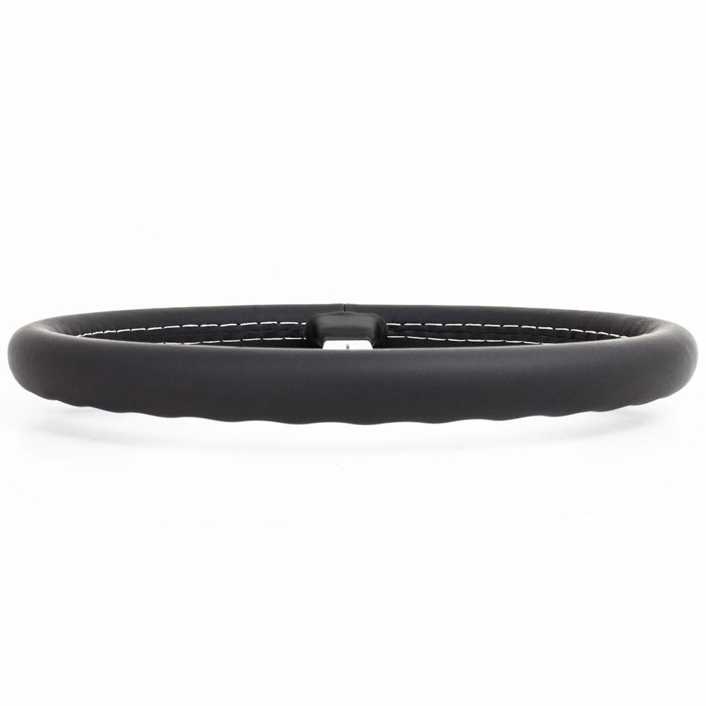 Nardi Classic Leather Steering Wheel Grey Stitching Satin Spokes 360mm - CDMSPORT