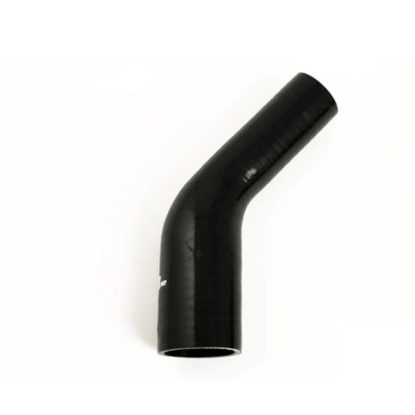 Silicone Hose Reducer Bend Black - 45 degree 2.5-3" (63-76mm)