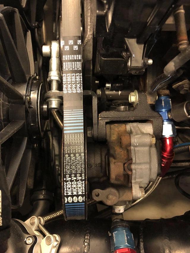 Anderson Steel Speed Toyota 2JZ Servo Bracket With Belt Tensioner Upgrade - CDMSPORT