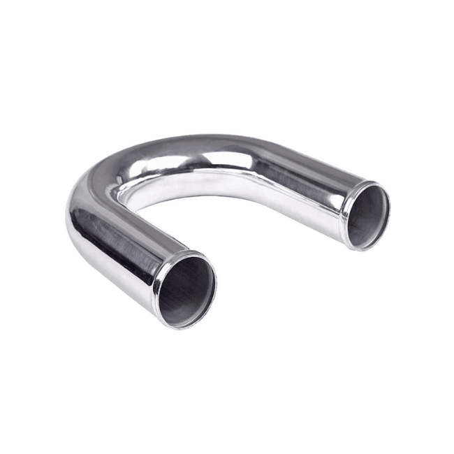 Aluminum Polished Tube Bend 3" 180°