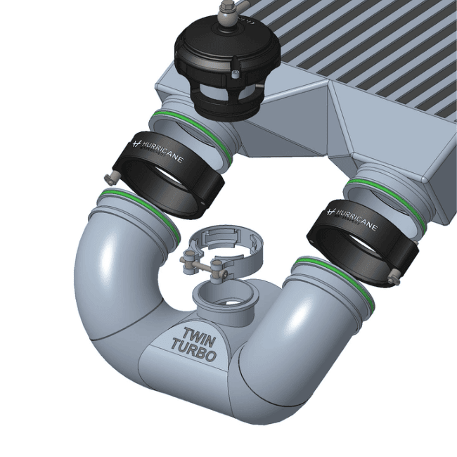 Aluminum V-Band 2.5” Axial