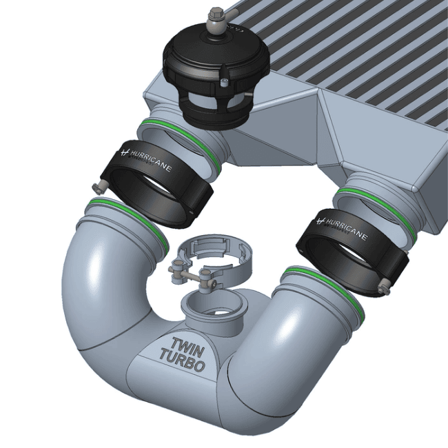 Aluminum V-Band 3" Axial