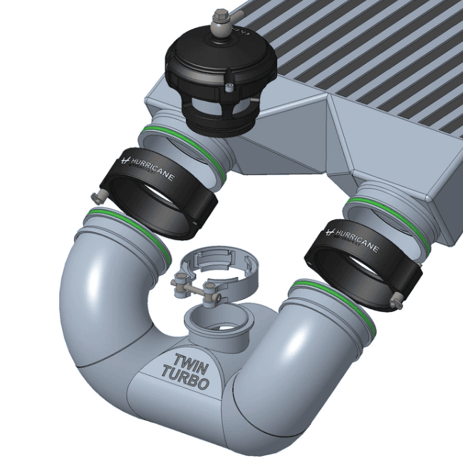 Aluminum V-Band 2” Axial