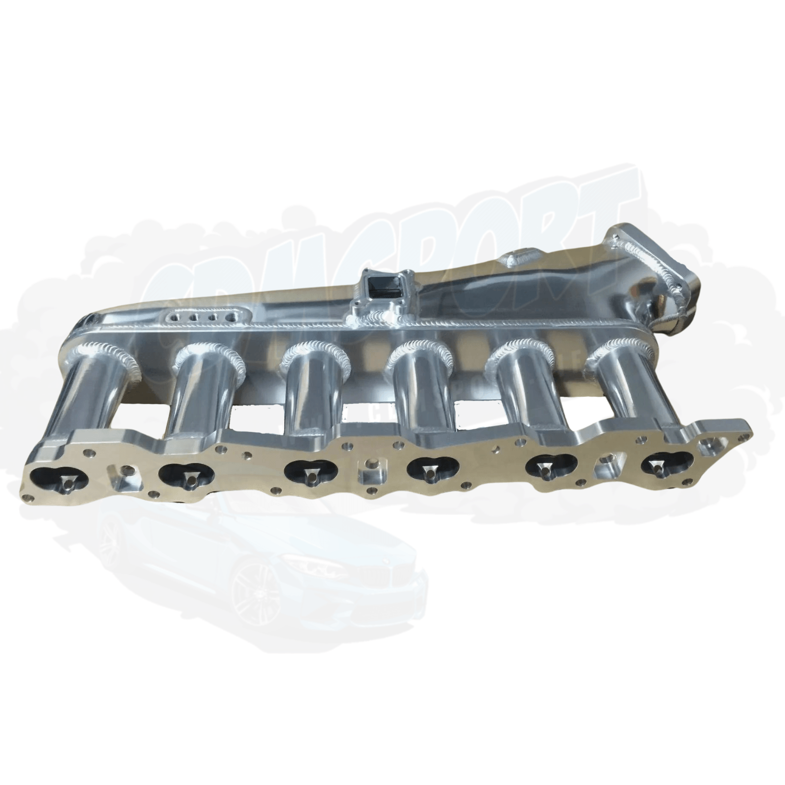 CDM Nissan RB20 Intake manifold plenum with throttle body & fuel rail - CDMSPORT