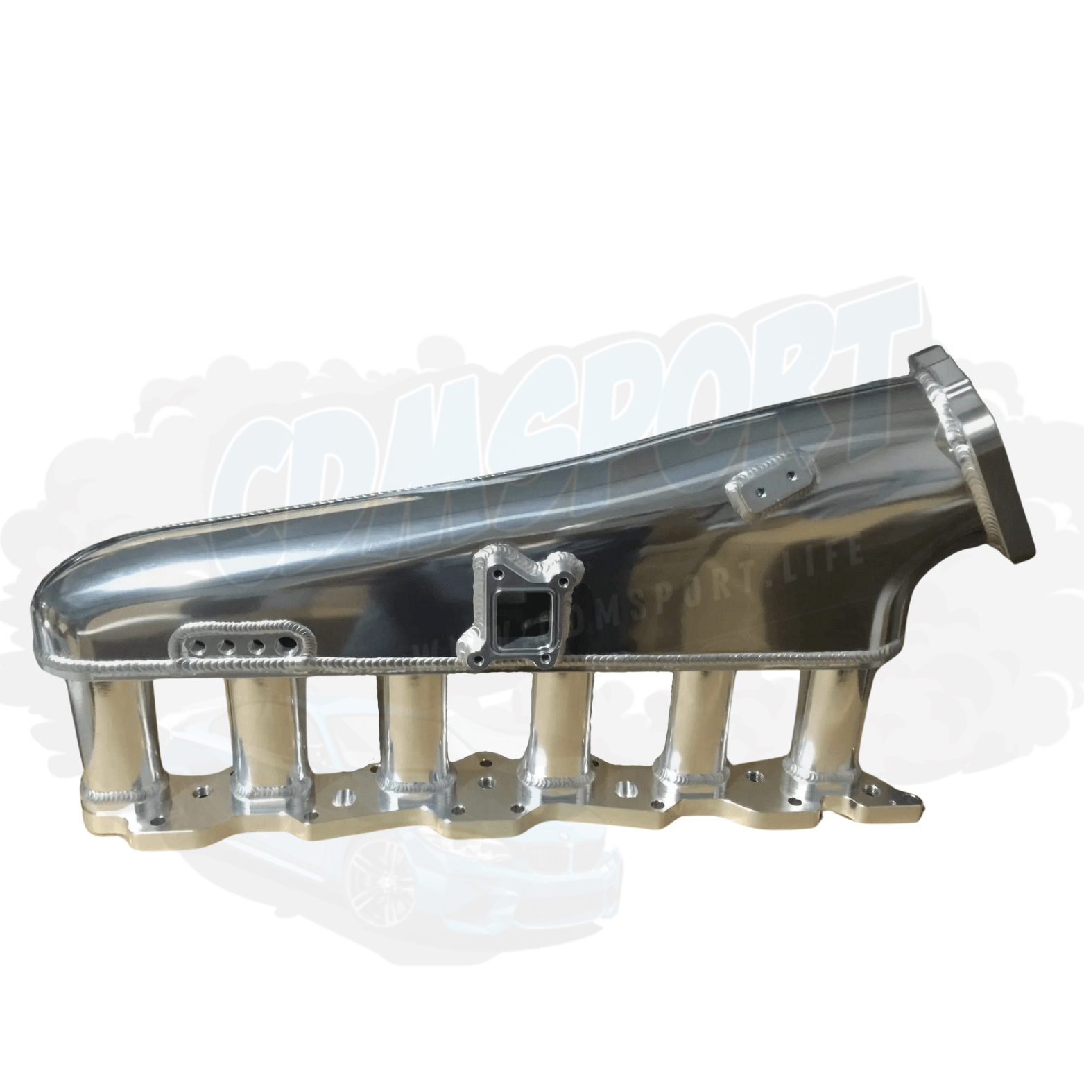 CDM Nissan RB20 Intake manifold plenum with throttle body & fuel rail - CDMSPORT