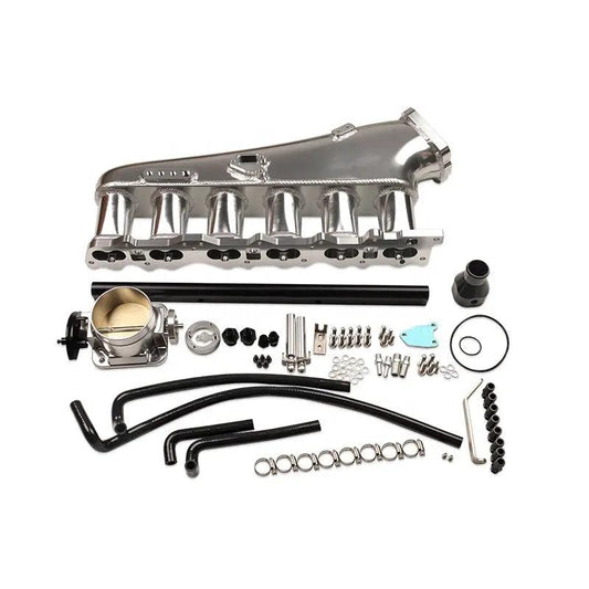 CDM Nissan RB25 RB25DET Neo Intake manifold plenum with throttle body & fuel rail - CDMSPORT