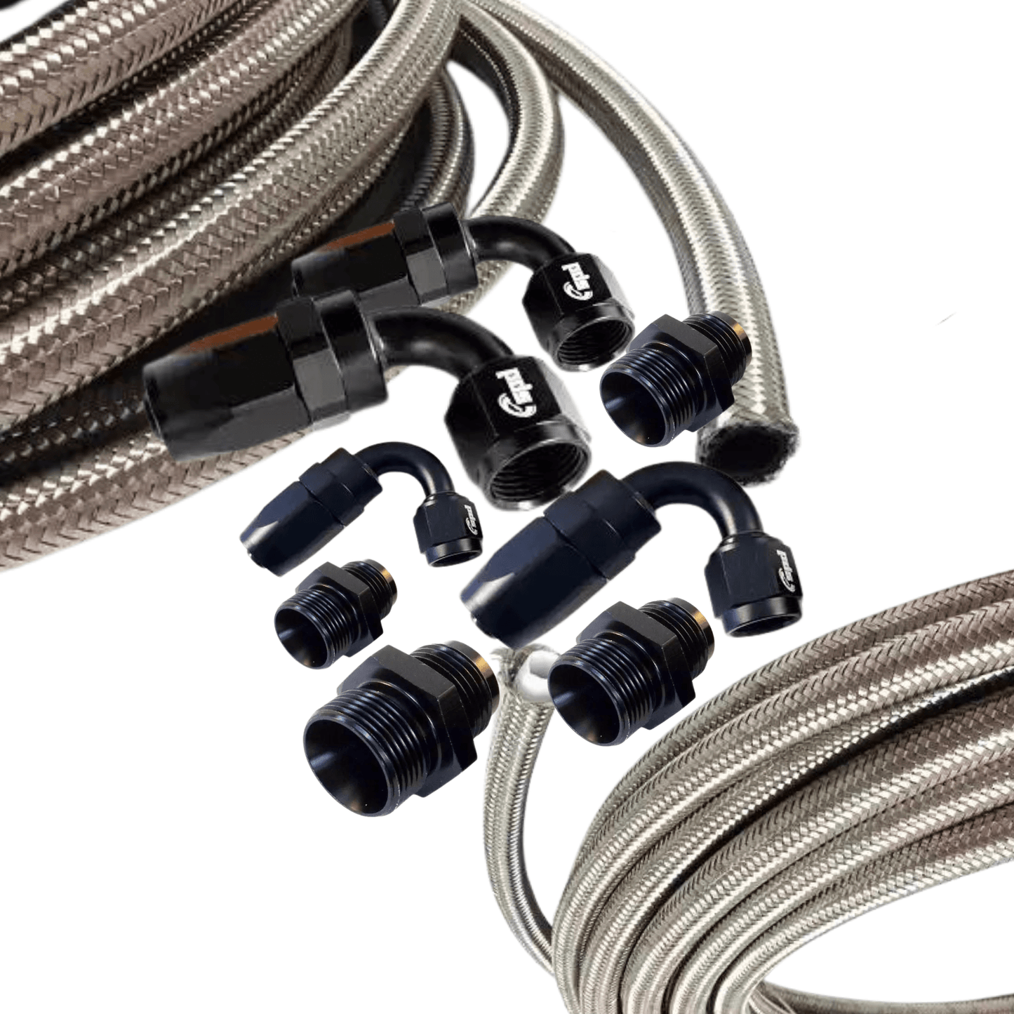 CDM BMW E46 Braided Power Steering Hose Kit - CDMSPORT