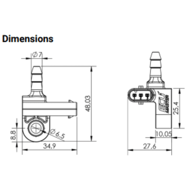 ECU Master Map Sensor 400KPA - CDMSPORT