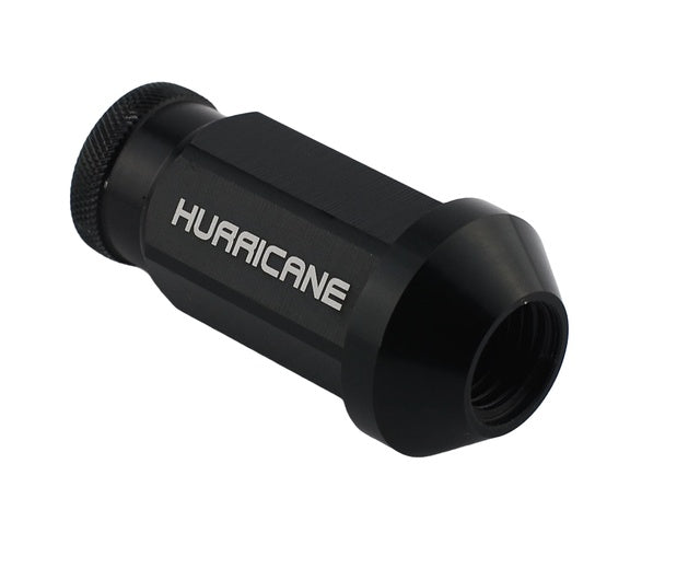 Hurricane Motorsport Wheel Nut Aluminum M12x1,25 - 50mm (Black)