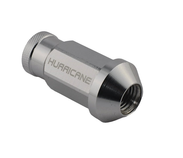 Hurricane Motorsport Wheel Nut Aluminum M12x1,25 - 50mm (Silver)