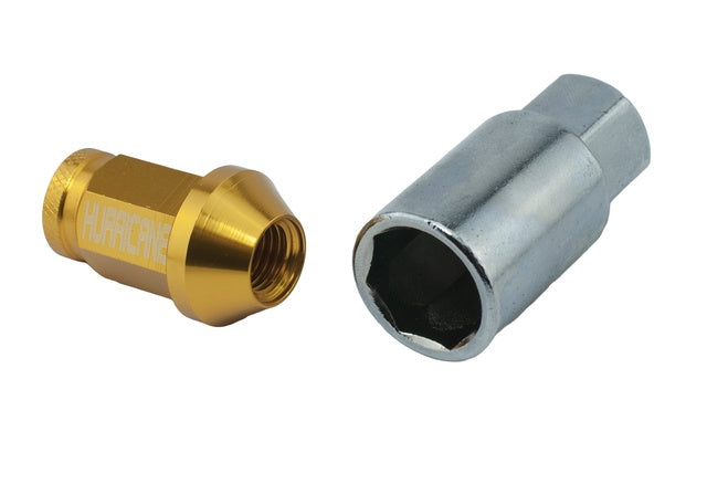 Hurricane Motorsport Wheel Nut Aluminum M12x1,5 - 39mm (Gold)