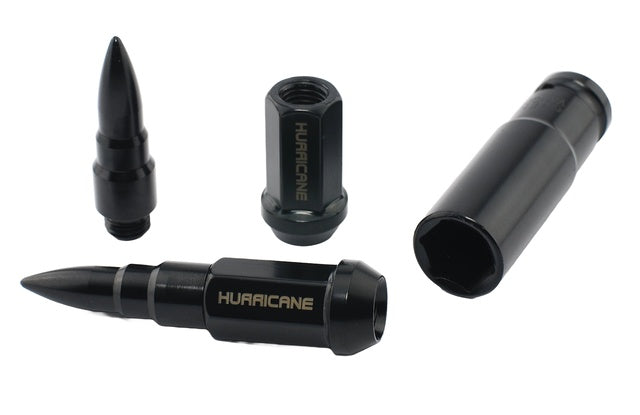 Hurricane Motorsport Wheel Nut Aluminum M12x1,25 (Black) - CDMSPORT