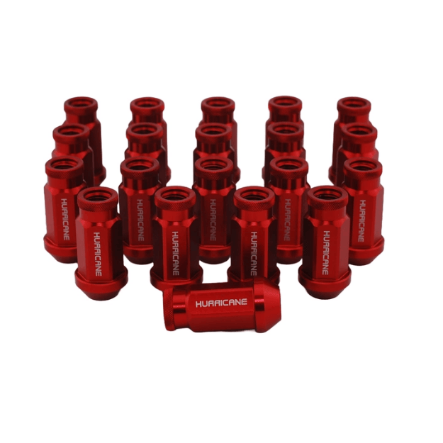 Hurricane Motorsport Wheel Nut Aluminum M12x1,25 - 50mm (Red)