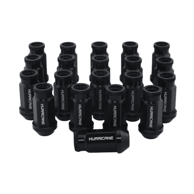 Hurricane Motorsport Wheel Nut Aluminum M12x1,5 - 50mm (Black)