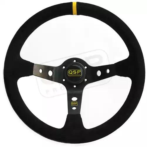 QSP 350mm Dished Steering Wheel - CDMSPORT