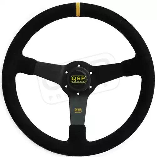 QSP 350mm Dished Steering Wheel - CDMSPORT