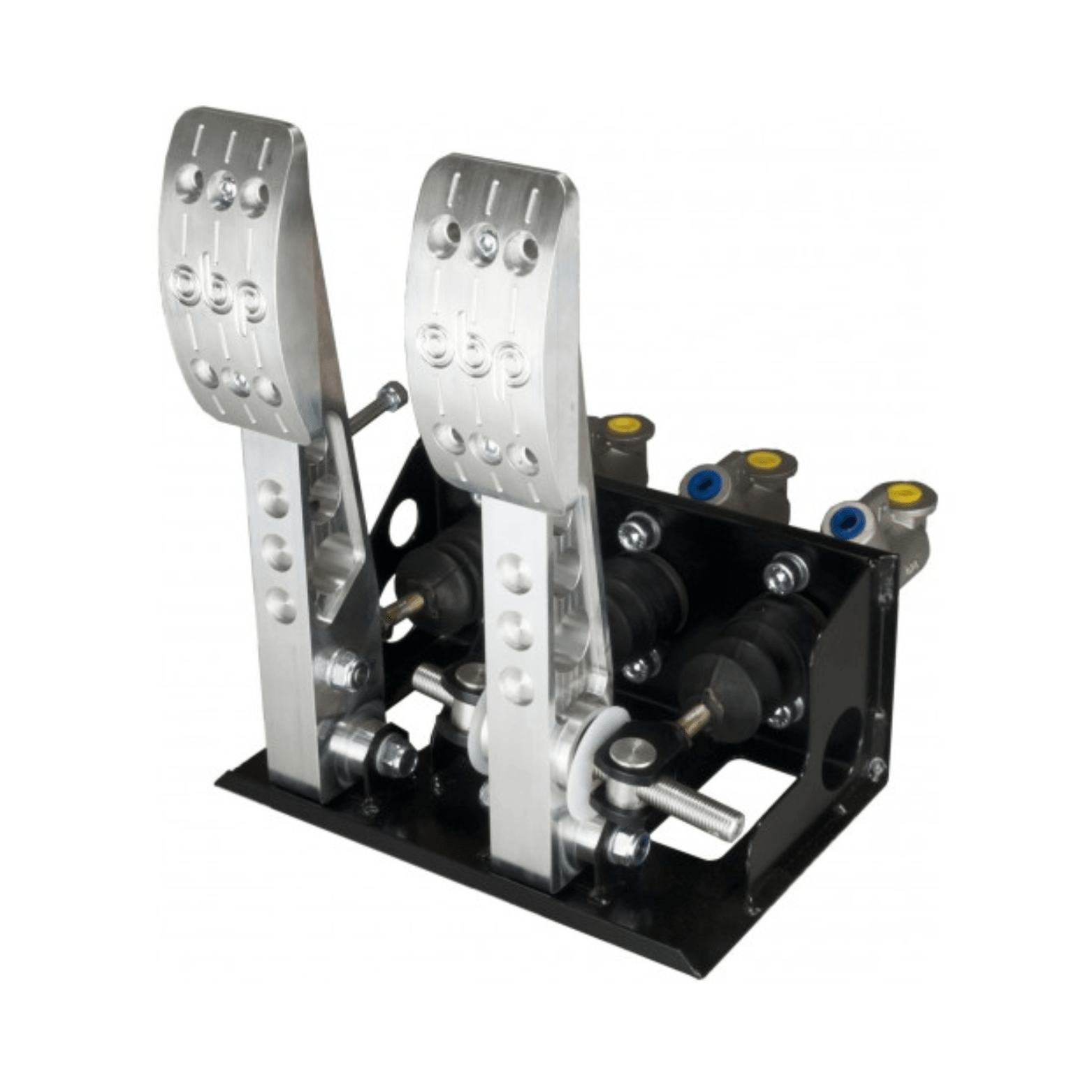 OBP Dual Brake/Clutch Pedal Box Pro Race V2 - Floor Mounted - CDMSPORT