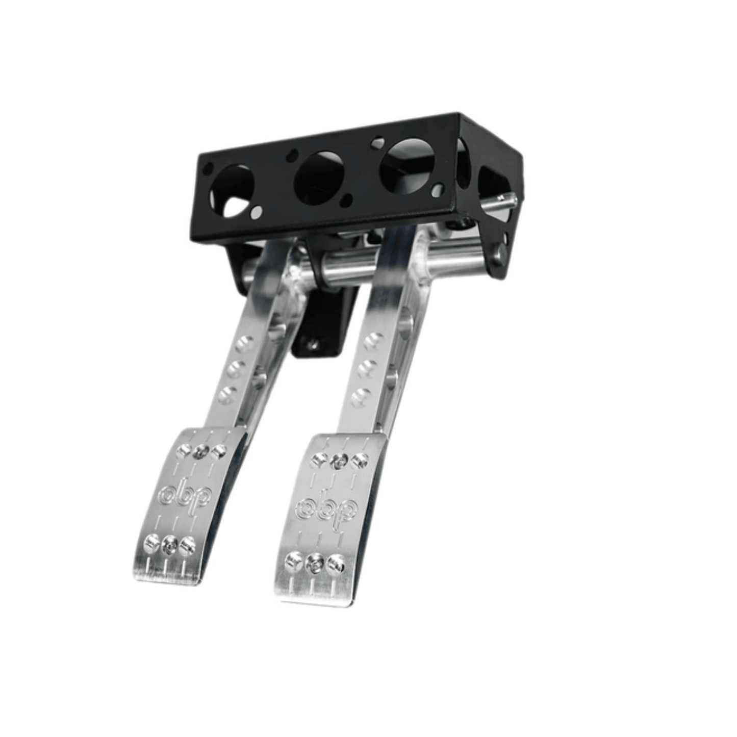 OBP Dual Brake/Clutch Pedal Box Pro Race V2 - Hanging Forward Facing - CDMSPORT