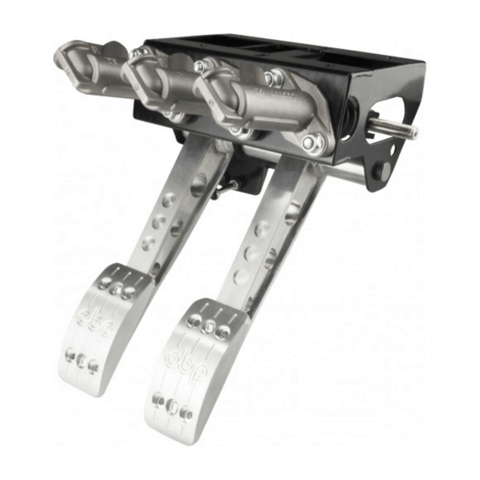 OBP Dual Brake/Clutch Pedal Box Pro Race V2 - Hanging Forward Facing - CDMSPORT