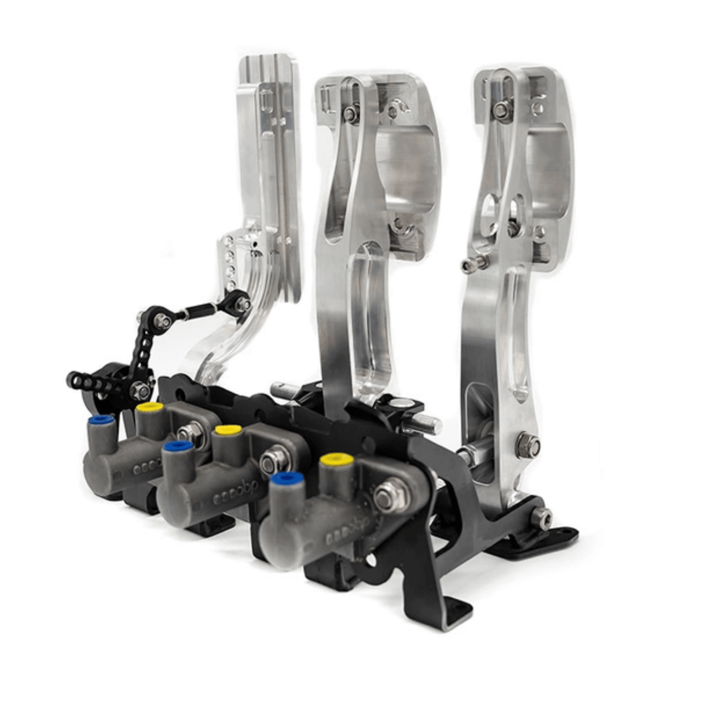 OBP Pedal Box Racing Series - Floor Mounted Silver - CDMSPORT