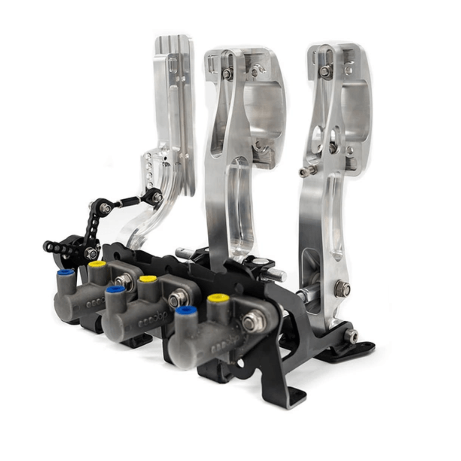 OBP Pedal Box Racing Series - Floor Mounted Silver - CDMSPORT