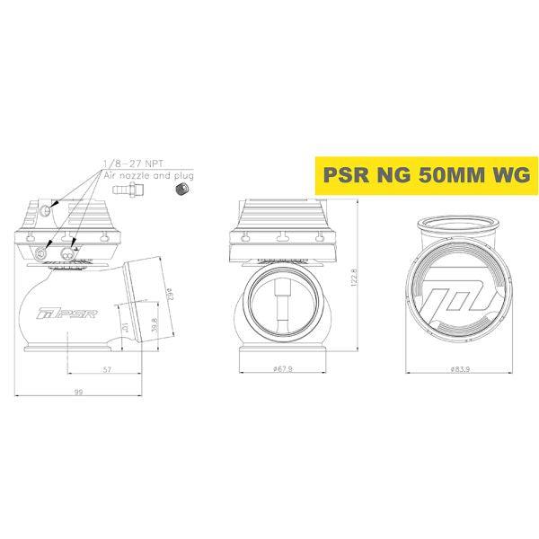 Pulsar 50mm New Gen Wastegate - CDMSPORT