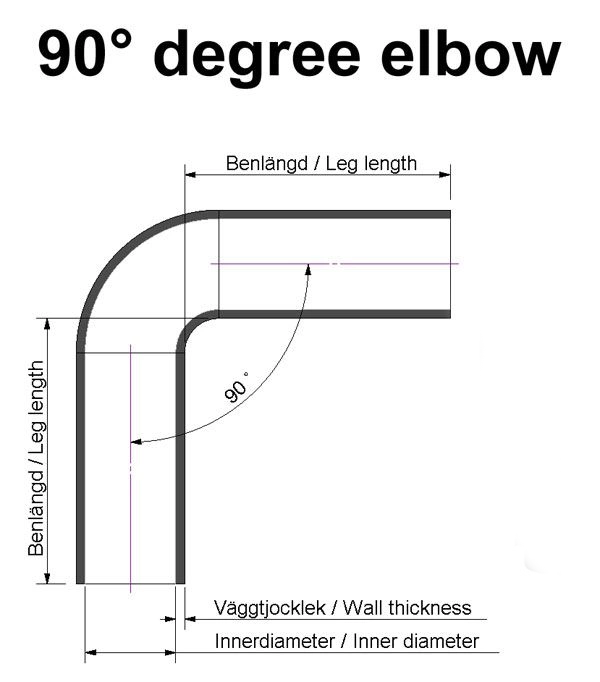 Silicone Hose Bend - 90° 2" (51mm)