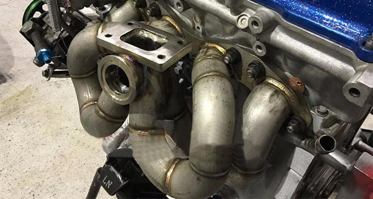 CDM SR20 Top mount exhaust manifold with wastegate VBAND and T3/T4 flange - CDMSPORT