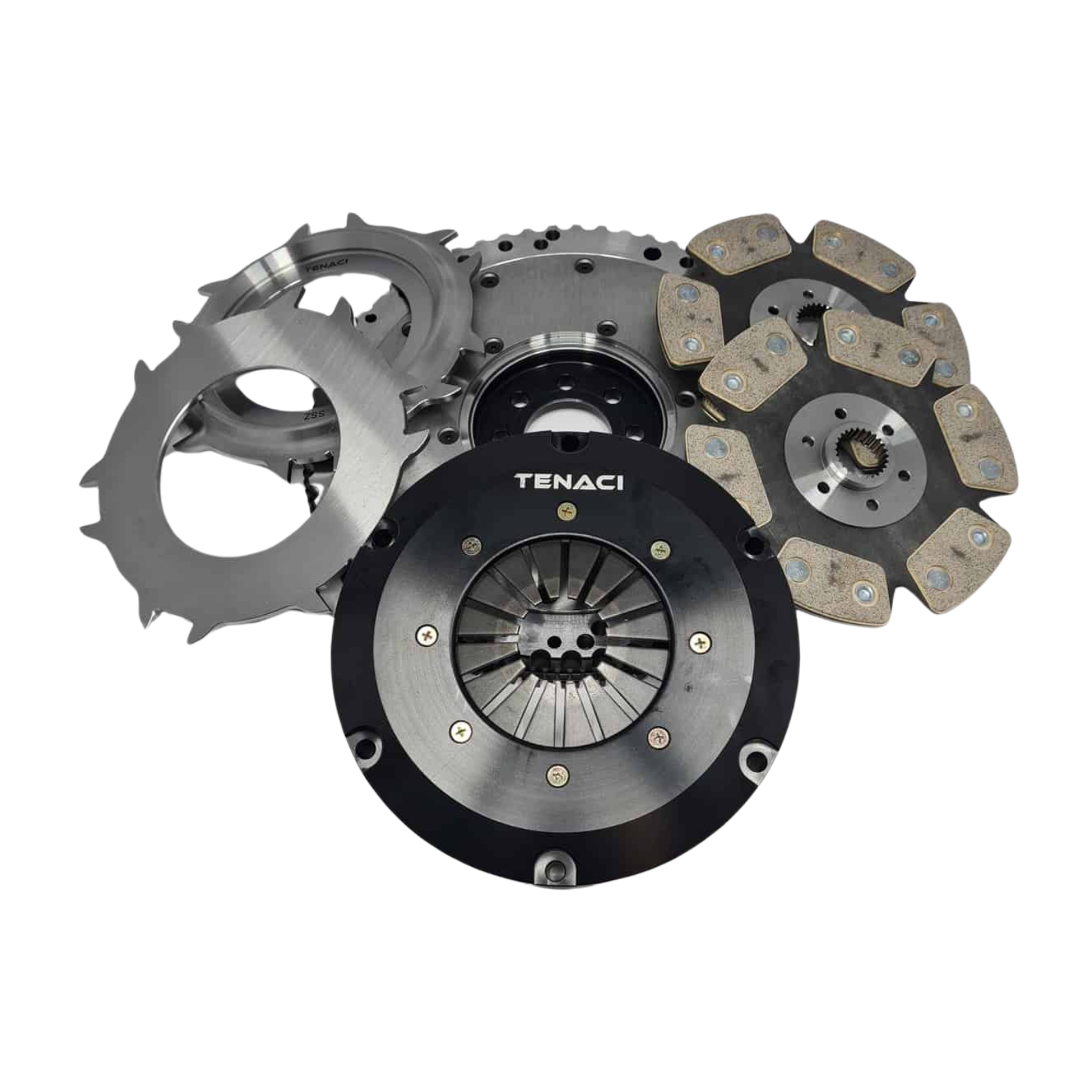 Tenaci Motorsport Toyota 1JZ / 2JZ - BMW Gearbox Adaptor Clutch Kit 184mm Twin Plate Clutch - CDMSPORT