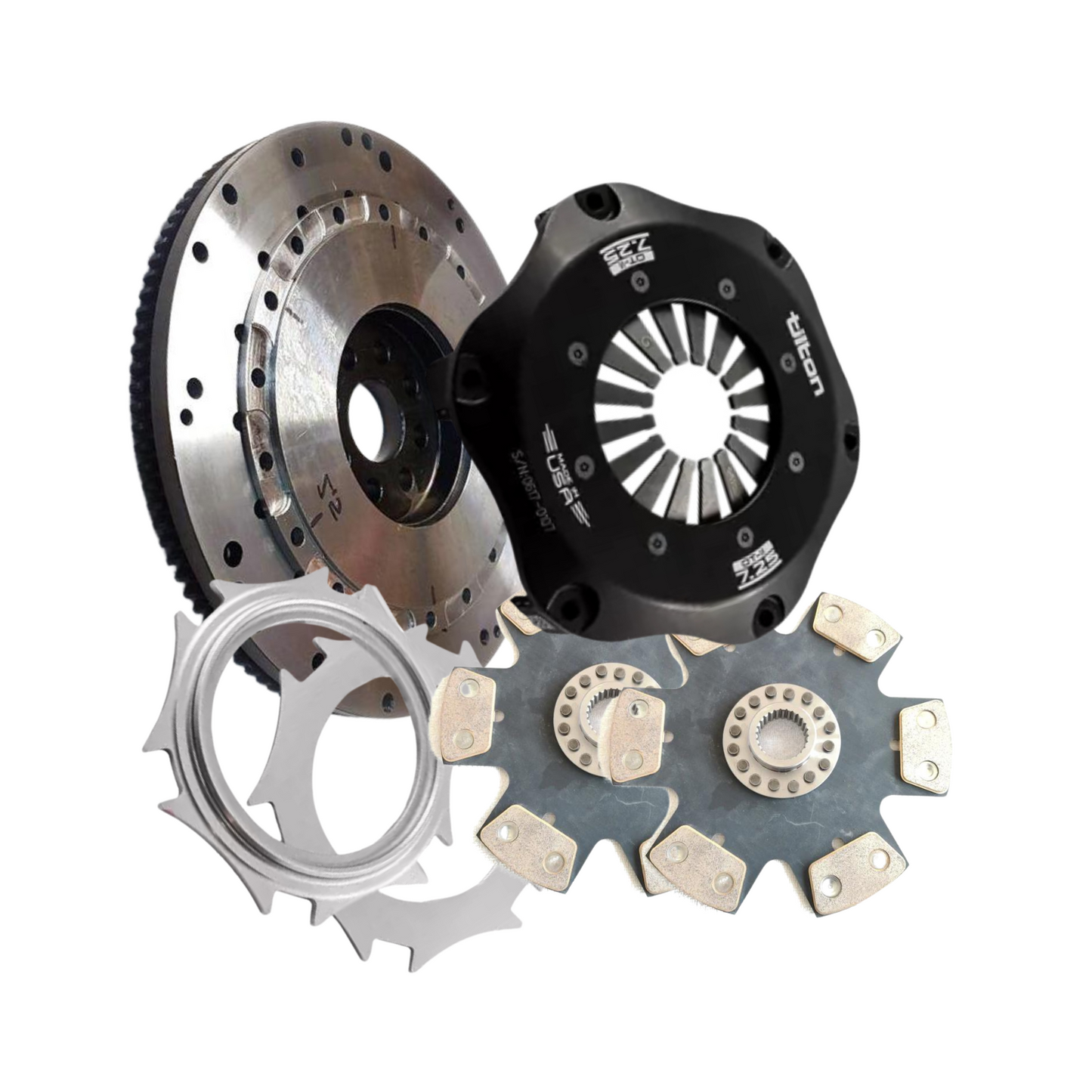 Tilton Toyota 2JZ Twin plate Cutch Kit 184mm 7.25" - CDMSPORT