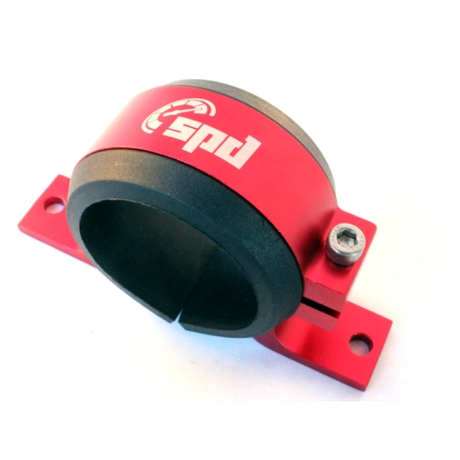 SPD Single Fuel Filter/Pump Holder Mount - 50/60mm - Red