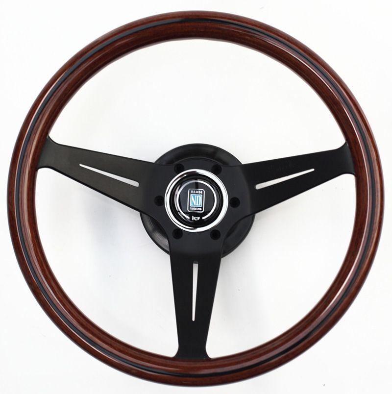 Nardi Deep Corn Wood Steering Wheel Black Spokes 350mm - CDMSPORT