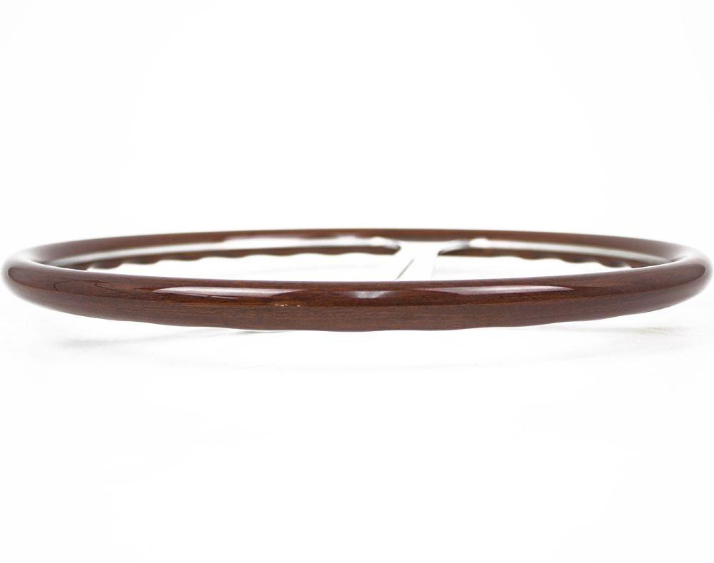 Nardi Classic Wood Steering Wheel Polished Spokes 390mm (21mm Grip) - CDMSPORT