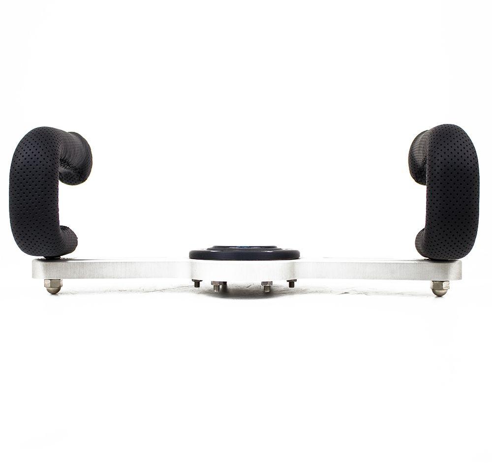 Nardi Two Spoke Perforated Leather Steering Wheel Satin Spokes 330mm - CDMSPORT