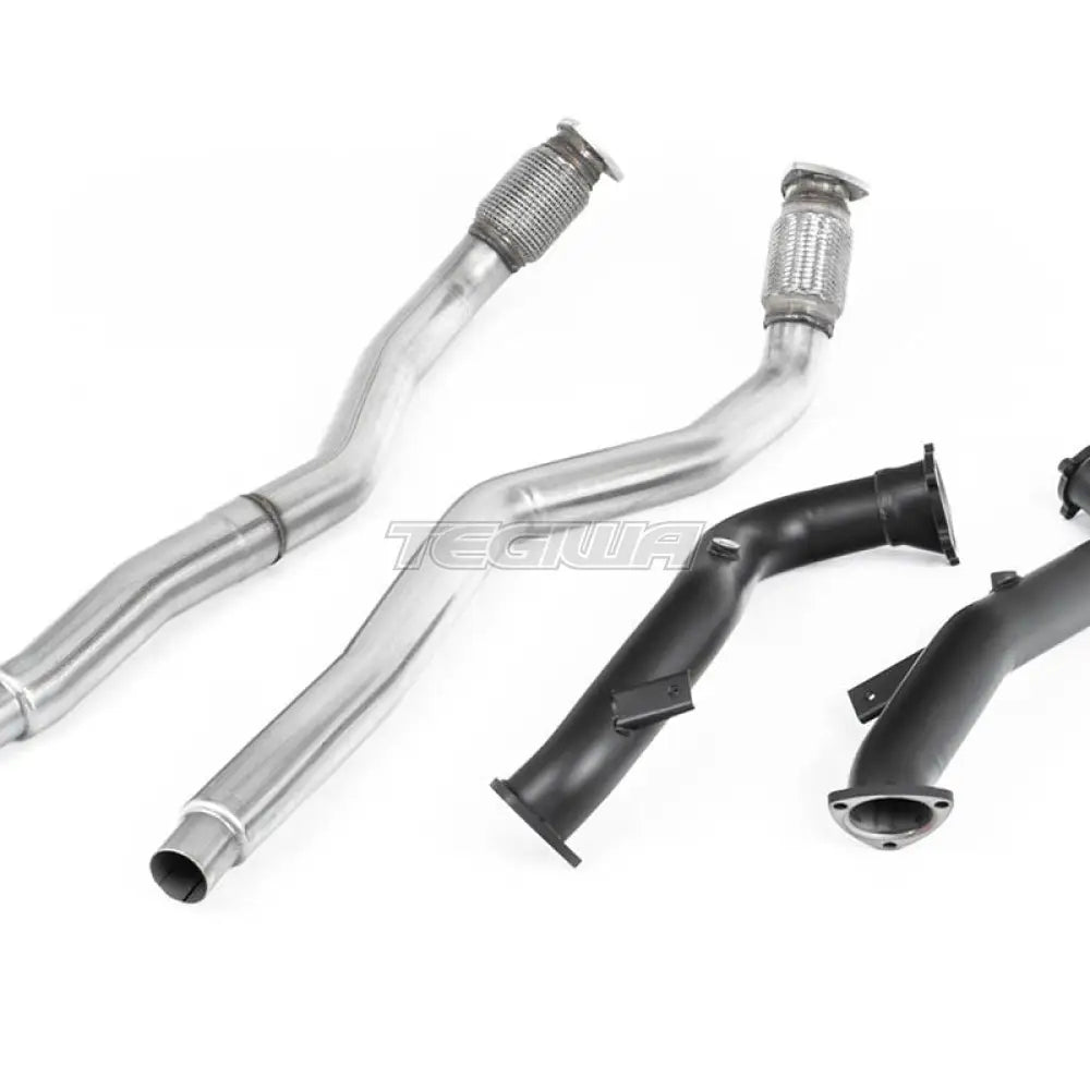 Milltek Audi S6 4.0 TFSI C7 quattro 2012-2018 Large-bore Exhaust Downpipes and Cat Bypass Exhaust Pipes Exhaust - OE Fitment